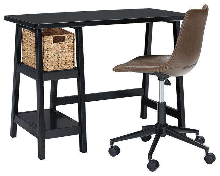 ASHLEY FURNITURE PKG008055 Home Office Desk With Chair