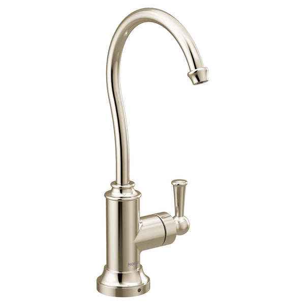 MOEN S5510NL Sip Traditional Polished nickel one-handle high arc beverage faucet