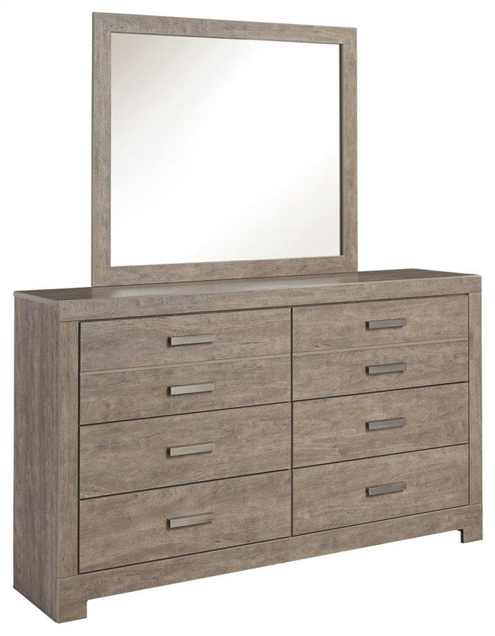 ASHLEY FURNITURE PKG002410 Queen/full Panel Headboard With Mirrored Dresser