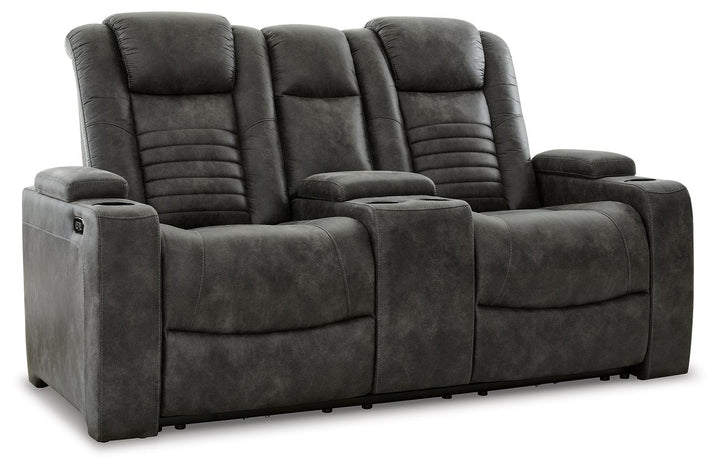 ASHLEY FURNITURE 3060618 Soundcheck Power Reclining Loveseat With Console