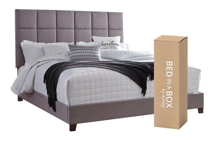 ASHLEY FURNITURE PKG008935 Queen Upholstered Bed With Mattress