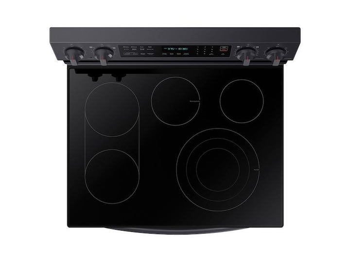 SAMSUNG NE63A6711SG 6.3 cu. ft. Smart Freestanding Electric Range with No-Preheat Air Fry, Convection+ & Griddle in Black Stainless Steel