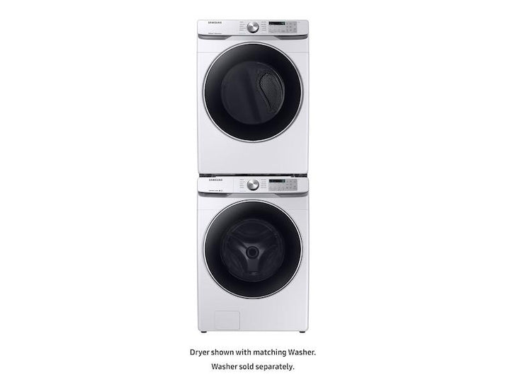 SAMSUNG DVE45T6200W 7.5 cu. ft. Electric Dryer with Steam Sanitize+ in White