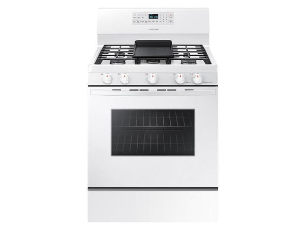 SAMSUNG NX58T5601SW 5.8 cu. ft. Freestanding Gas Range with Convection in White