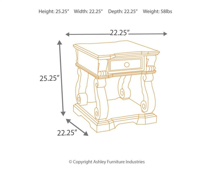 ASHLEY FURNITURE PKG007201 Coffee Table With 2 End Tables