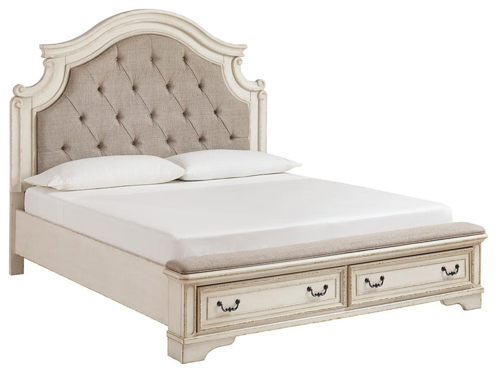 ASHLEY FURNITURE B743B18 Realyn Queen Upholstered Bed