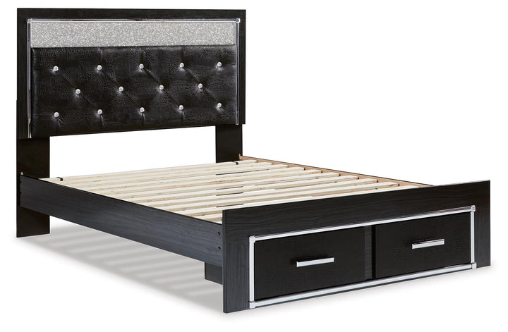 ASHLEY FURNITURE B1420B19 Kaydell Queen Upholstered Panel Storage Platform Bed