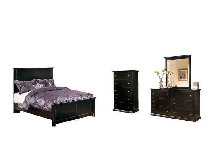 ASHLEY FURNITURE PKG002712 Full Panel Bed With Mirrored Dresser and Chest