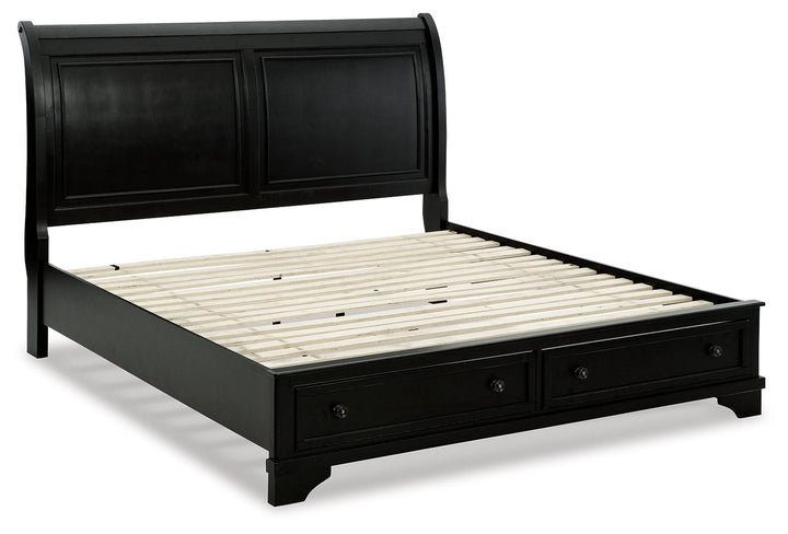 ASHLEY FURNITURE B739B6 Chylanta Queen Sleigh Storage Bed
