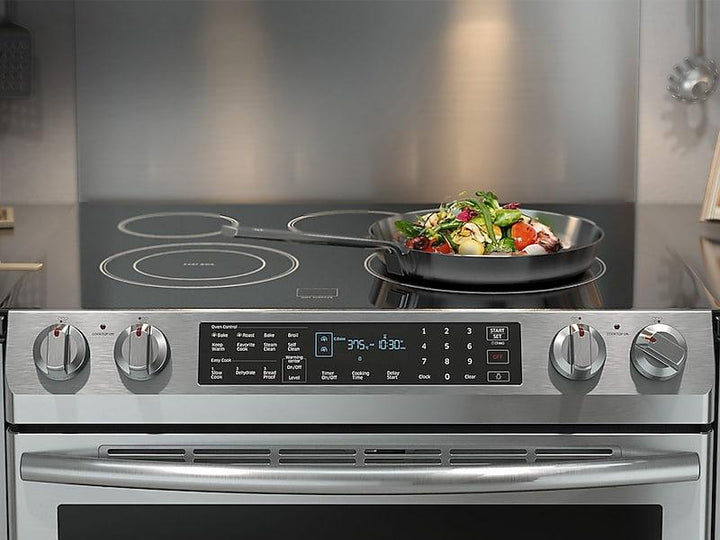 SAMSUNG NE58K9430SS 5.8 cu. ft. Slide-in Electric Range in Stainless Steel