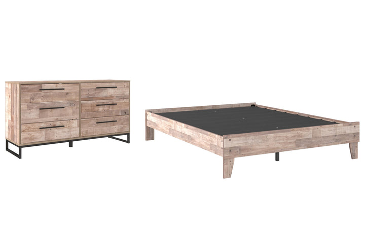 ASHLEY FURNITURE PKG009180 Queen Platform Bed With Dresser