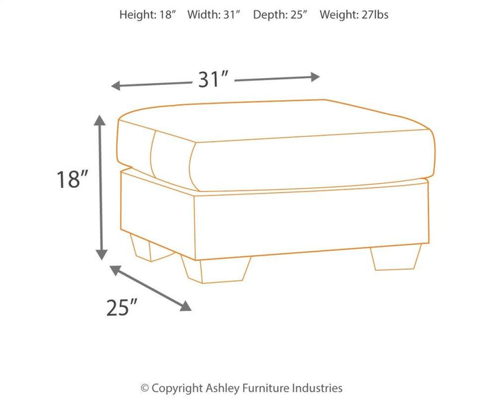 ASHLEY FURNITURE 7500514 Darcy Ottoman
