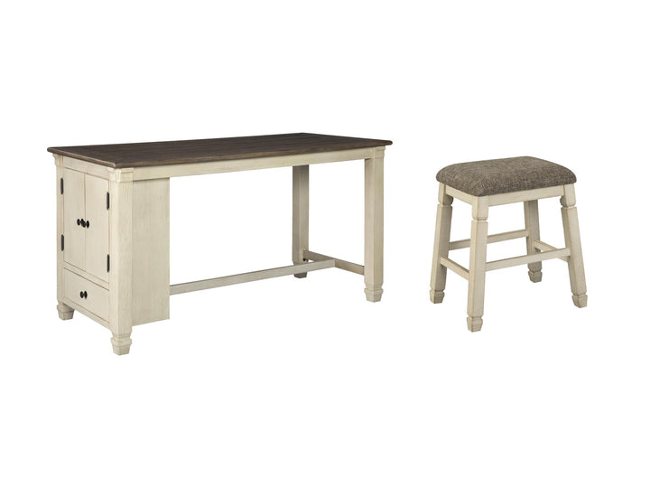 ASHLEY FURNITURE PKG002121 Counter Height Dining Table and 4 Barstools