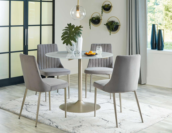 ASHLEY FURNITURE PKG014850 Dining Table and 4 Chairs