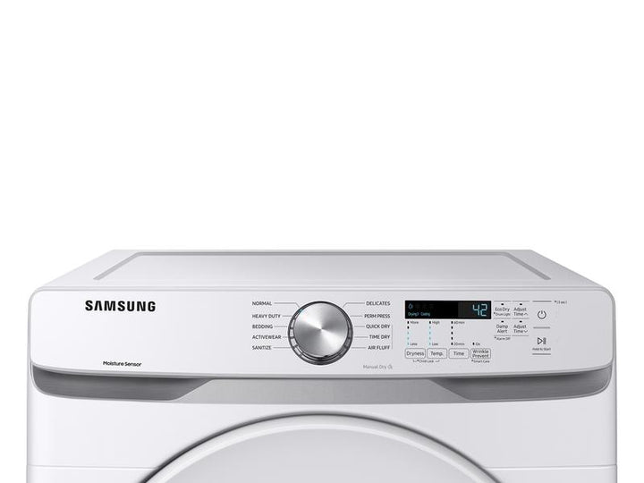 SAMSUNG DVE45T6000W 7.5 cu. ft. Electric Dryer with Sensor Dry in White