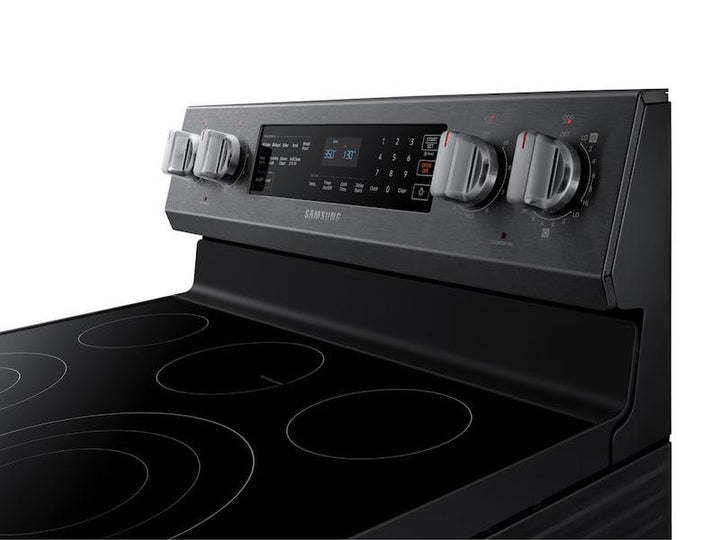 SAMSUNG NE59R6631SG 5.9 cu. ft. Freestanding Electric Range with True Convection in Black Stainless Steel