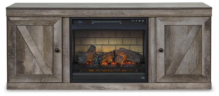 ASHLEY FURNITURE EW0440W7 Wynnlow TV Stand With Electric Fireplace