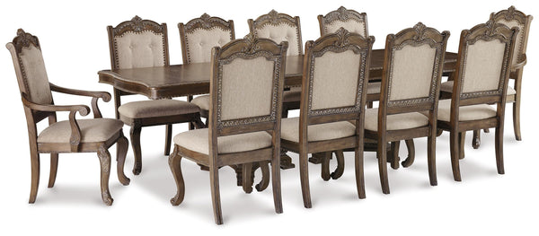 ASHLEY FURNITURE PKG014927 Dining Table and 10 Chairs