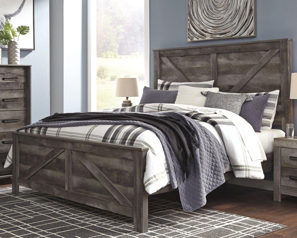 ASHLEY FURNITURE B440B11 Wynnlow King Crossbuck Panel Bed