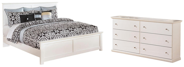 ASHLEY FURNITURE PKG002777 Full Panel Bed With Mirrored Dresser, Chest and 2 Nightstands