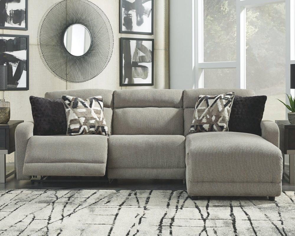 ASHLEY FURNITURE 54405S2 Colleyville 3-piece Power Reclining Sectional With Chaise
