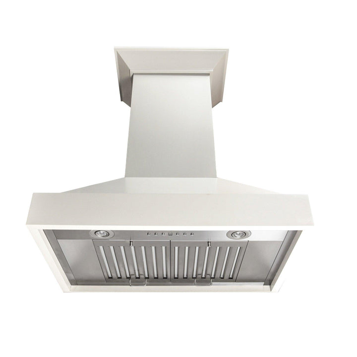 ZLINE KITCHEN AND BATH KBTT30 ZLINE 30" Ducted Wooden Wall Mount Range Hood in Cottage White