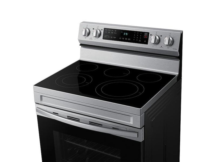 SAMSUNG NE63A6511SS 6.3 cu. ft. Smart Freestanding Electric Range with No-Preheat Air Fry & Convection in Stainless Steel