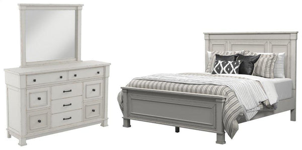 ASHLEY FURNITURE PKG000724 King Panel Bed With Mirrored Dresser