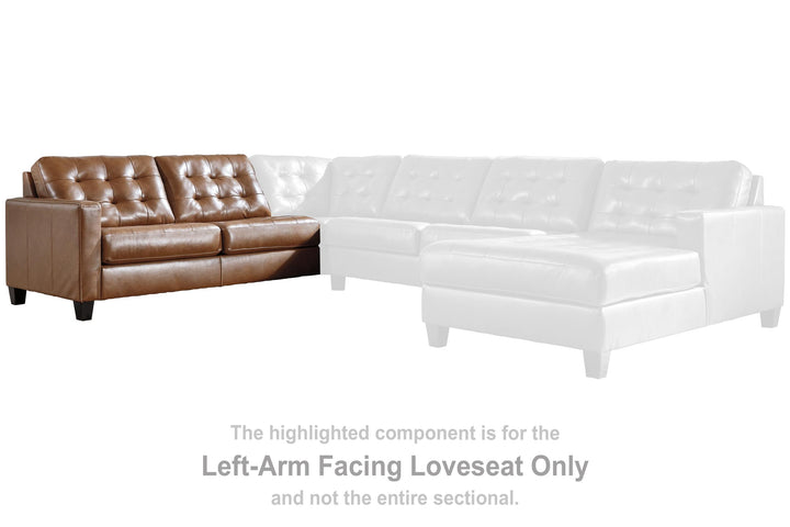 ASHLEY FURNITURE 1110255 Baskove Left-arm Facing Loveseat