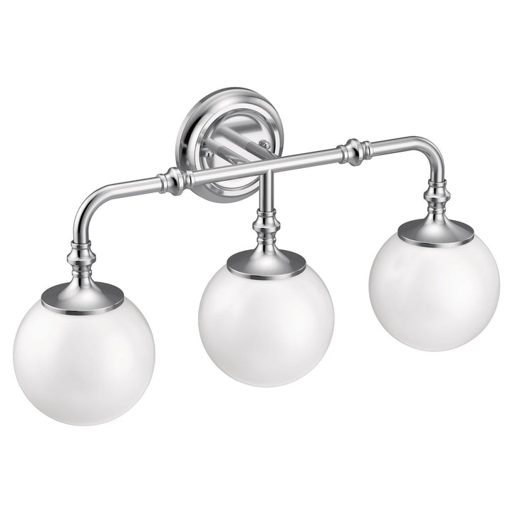 MOEN YB0563CH Colinet Chrome three globe bath light