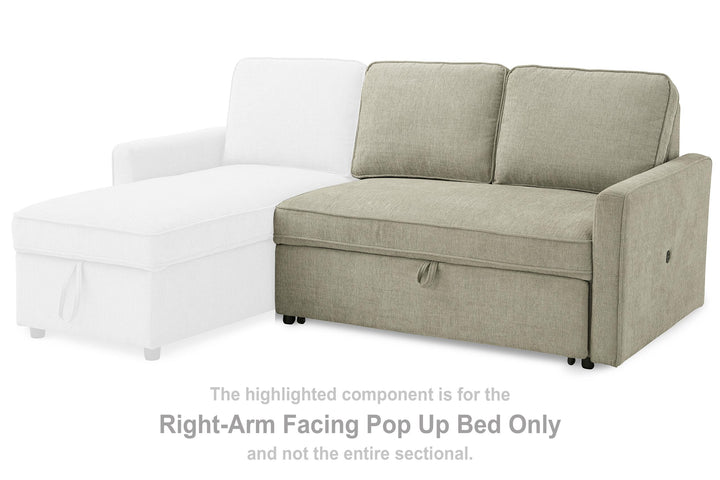 ASHLEY FURNITURE 2650445 Kerle Right-arm Facing Pop Up Bed