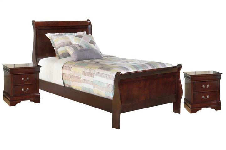 ASHLEY FURNITURE PKG000508 Twin Sleigh Bed With 2 Nightstands