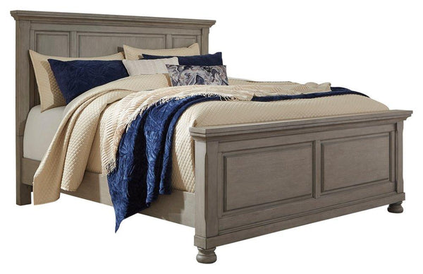 ASHLEY FURNITURE PKG006597 California King Panel Bed With Mirrored Dresser and 2 Nightstands