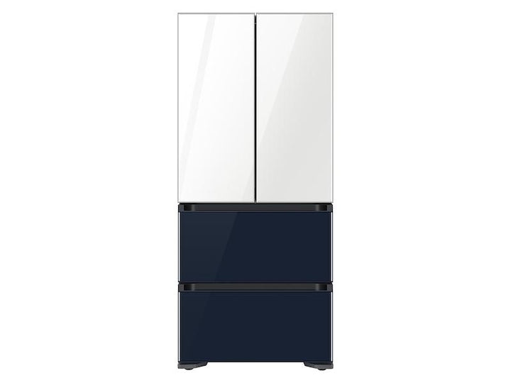 SAMSUNG RQ48T94B277 17.3 cu. ft. Smart Kimchi & Specialty 4-Door French Door Refrigerator in White-Navy Glass