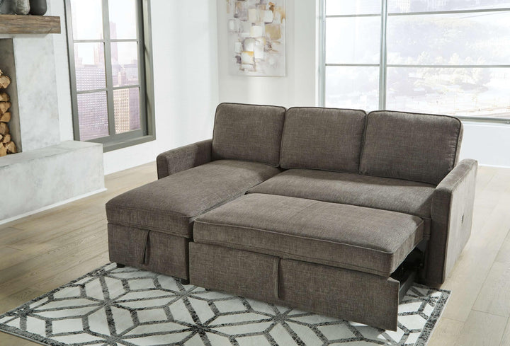 ASHLEY FURNITURE 26505S1 Kerle 2-piece Sectional With Pop Up Bed