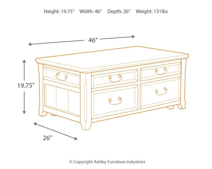 ASHLEY FURNITURE PKG007208 Coffee Table With 2 End Tables