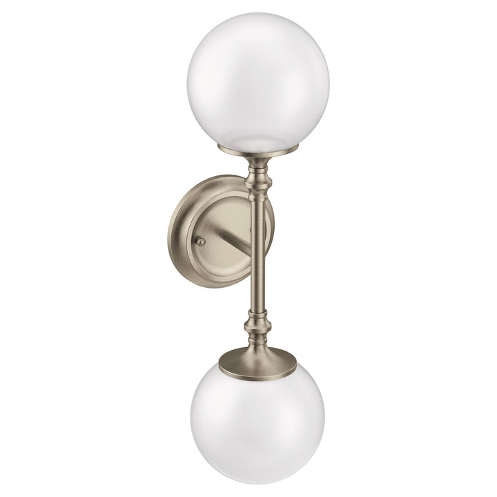 MOEN YB0562BN Colinet Brushed nickel two globe bath light