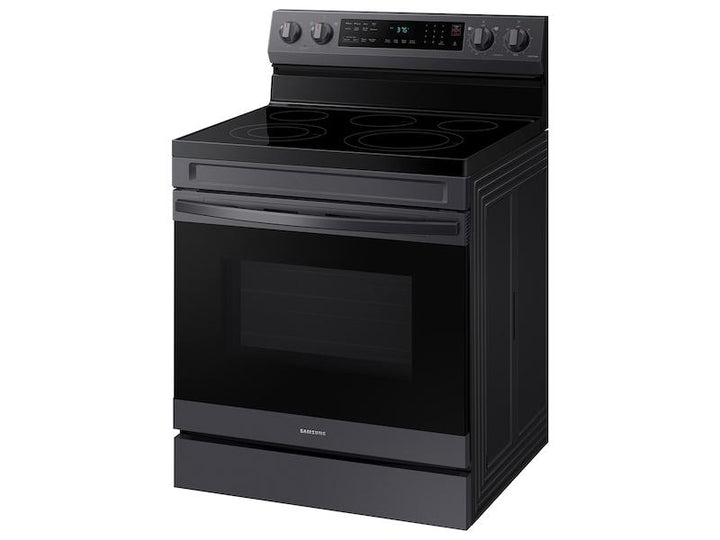 SAMSUNG NE63A6511SG 6.3 cu. ft. Smart Freestanding Electric Range with No-Preheat Air Fry & Convection in Black Stainless Steel