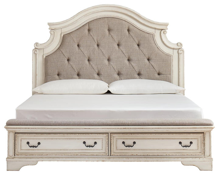 ASHLEY FURNITURE B743B18 Realyn Queen Upholstered Bed