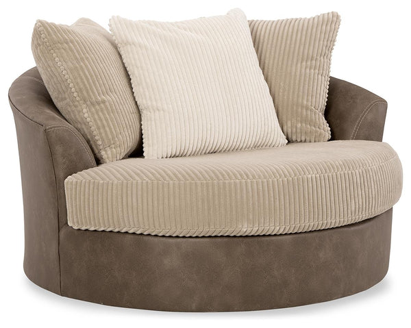 ASHLEY FURNITURE 1840321 Keskin Oversized Swivel Accent Chair