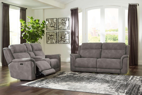 ASHLEY FURNITURE 59301U1 Next-gen Durapella Power Reclining Sofa and Loveseat