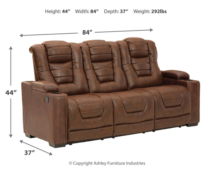 ASHLEY FURNITURE 2450515 Owners Box Power Reclining Sofa