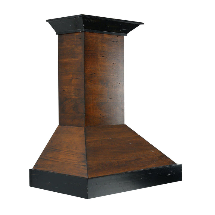 ZLINE KITCHEN AND BATH KBAR30 ZLINE Convertible Vent Wooden Wall Mount Range Hood in Antigua and Walnut Size: 30 Inch