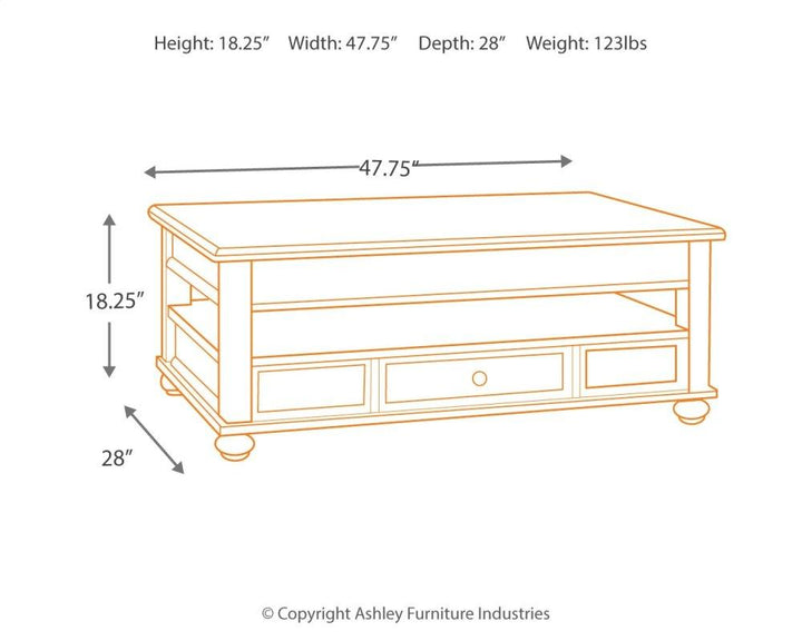 ASHLEY FURNITURE PKG007222 Coffee Table With 2 End Tables