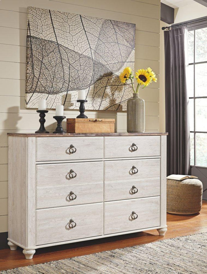 ASHLEY FURNITURE PKG004278 Twin Panel Headboard With Dresser