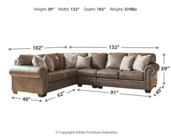 ASHLEY FURNITURE 58703S2 Roleson 3-piece Sectional