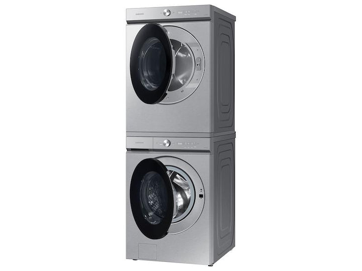 SAMSUNG DVG53BB8700TA3 Bespoke 7.6 cu. ft. Ultra Capacity Gas Dryer with Super Speed Dry and AI Smart Dial in Silver Steel
