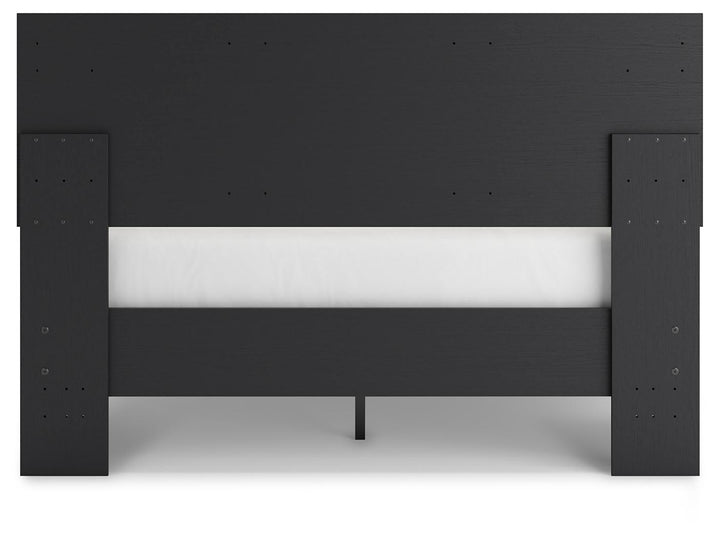 ASHLEY FURNITURE EB1198B2 Charlang Queen Panel Platform Bed