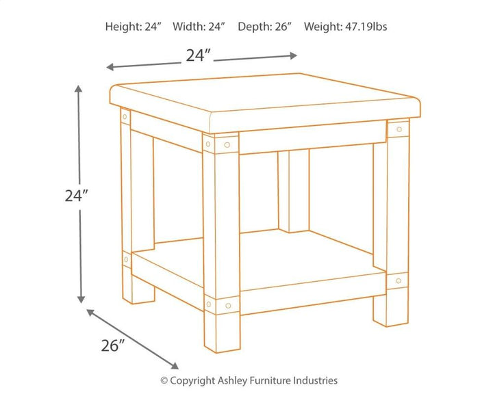 ASHLEY FURNITURE PKG007153 Coffee Table With 2 End Tables