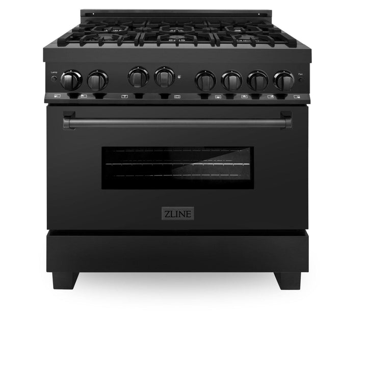 ZLINE KITCHEN AND BATH RGB30 ZLINE 30" 4.0 cu. ft. Range with Gas Stove and Gas Oven in Black Stainless Steel Color: Black Stainless Steel